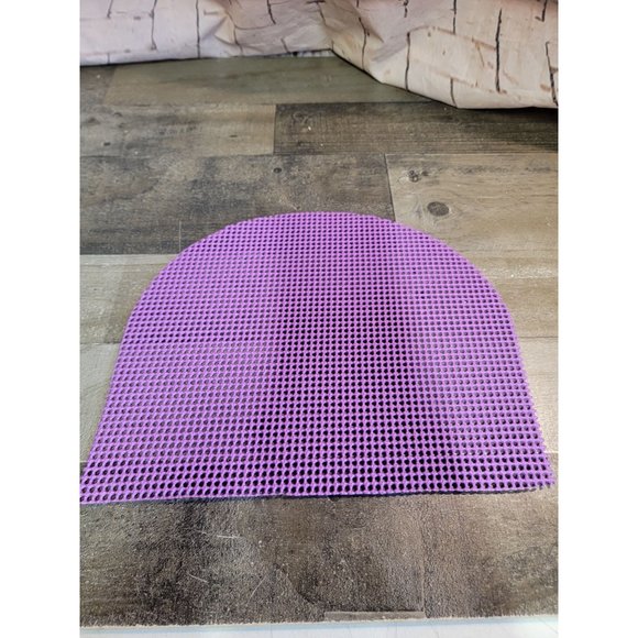 Purple Non slip table shelf placemat decor half oval - Picture 2 of 4